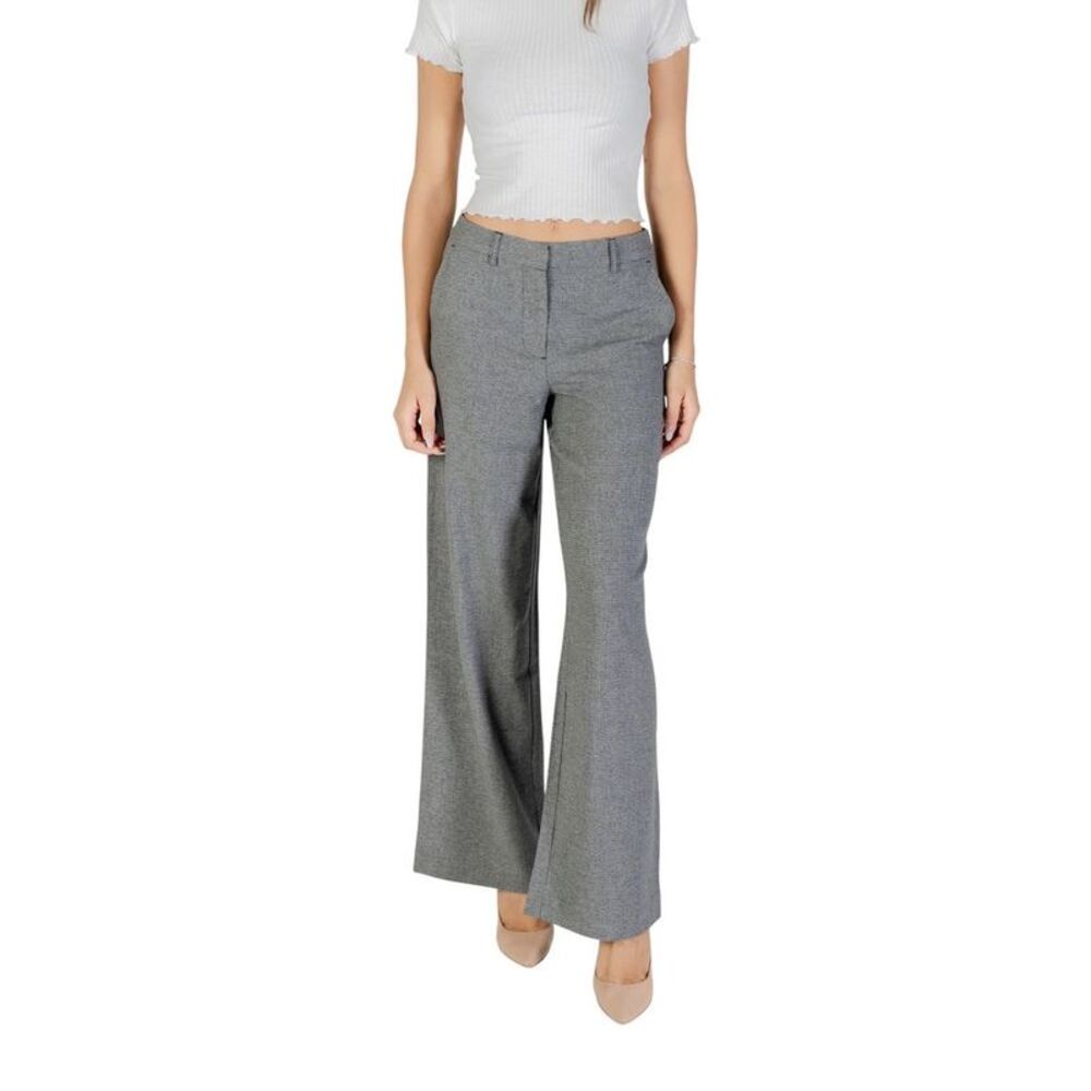 Only Gray Recycled Polyester Casual Women's Pants